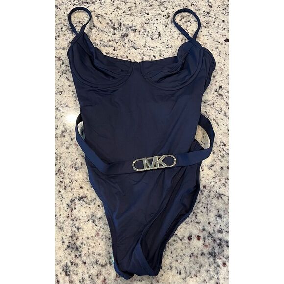 Michael Kors Solids Underwire One-Piece - Picture 2 of 6